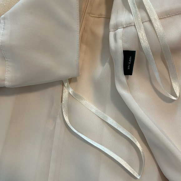 RALPH LAUREN SKIRT Ivory Pleated Car Wash Panels Silk - Picture 13 of 13